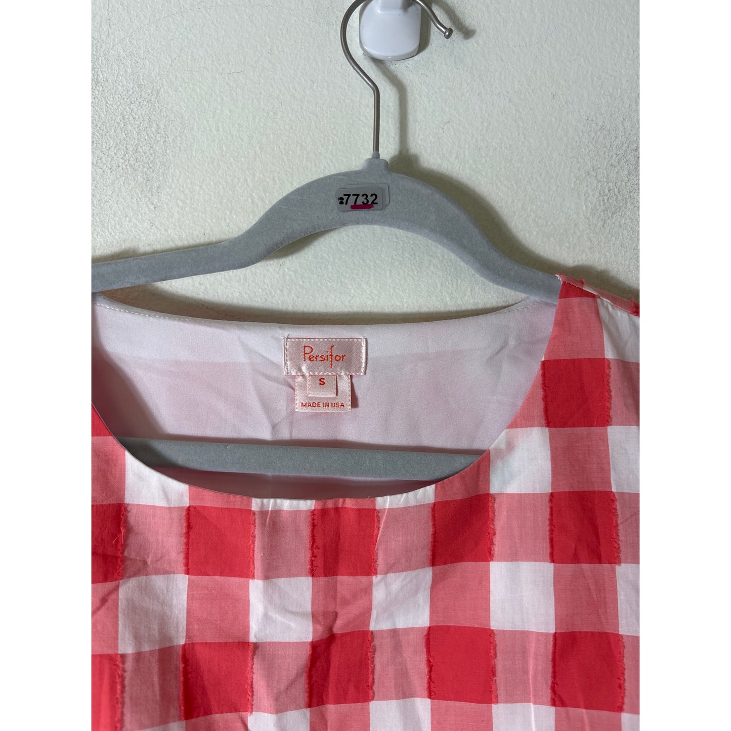 Persifor Gingham Poppy Dress Sz S