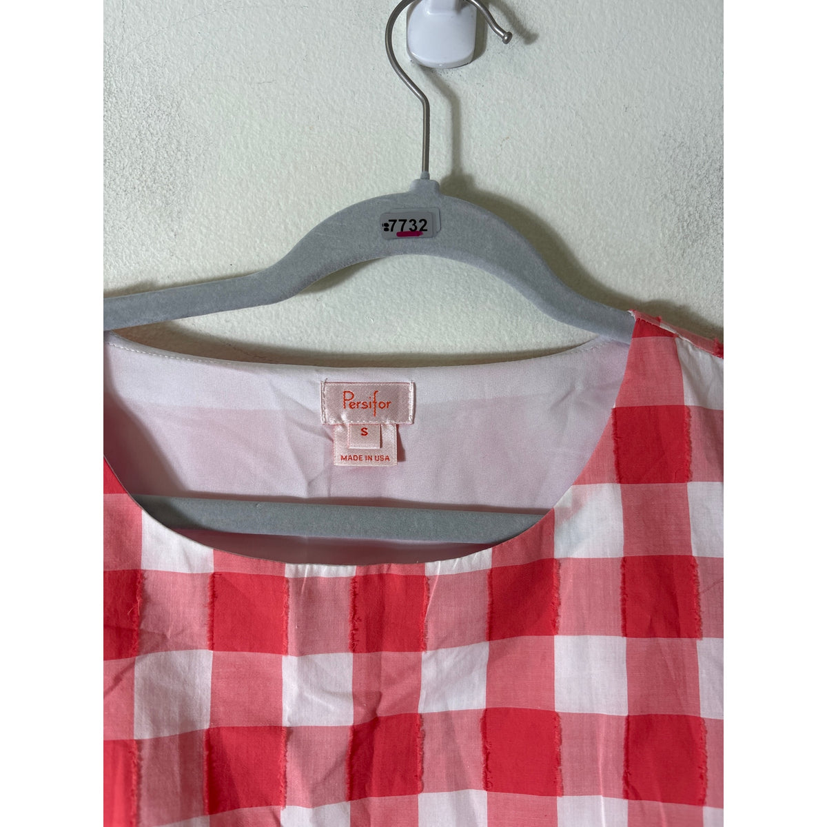 Persifor Gingham Poppy Dress Sz S