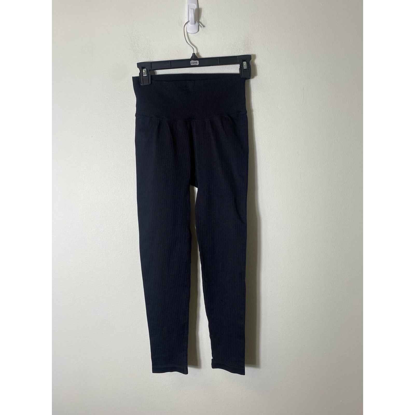 NWOT Bum Athletics High Waist Black Exercise Leggings Sz M