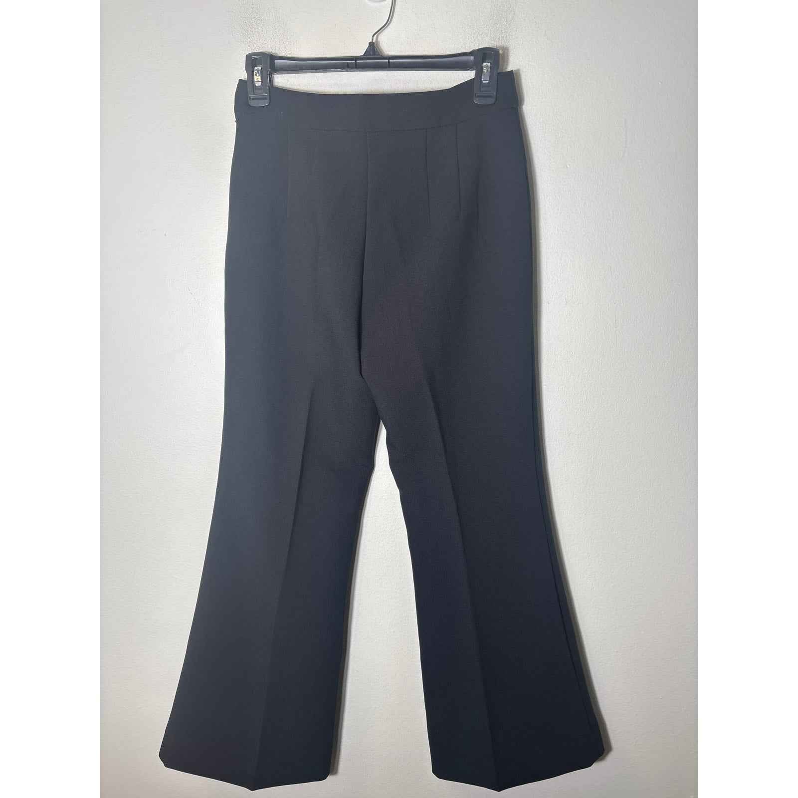Ann Taylor Black Side Zip Ankle Pants Sz 0P