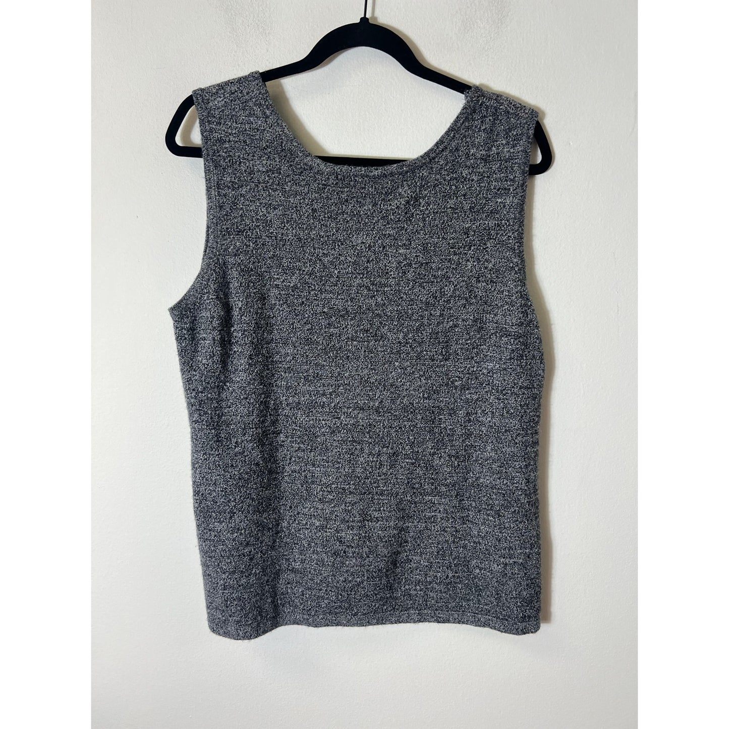 Something Extra Grey Knit Tank Top Sz XL