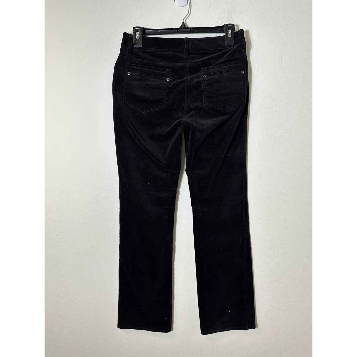 Kenneth Cole New York Black Velvet Bootcut Pants Sz 2
