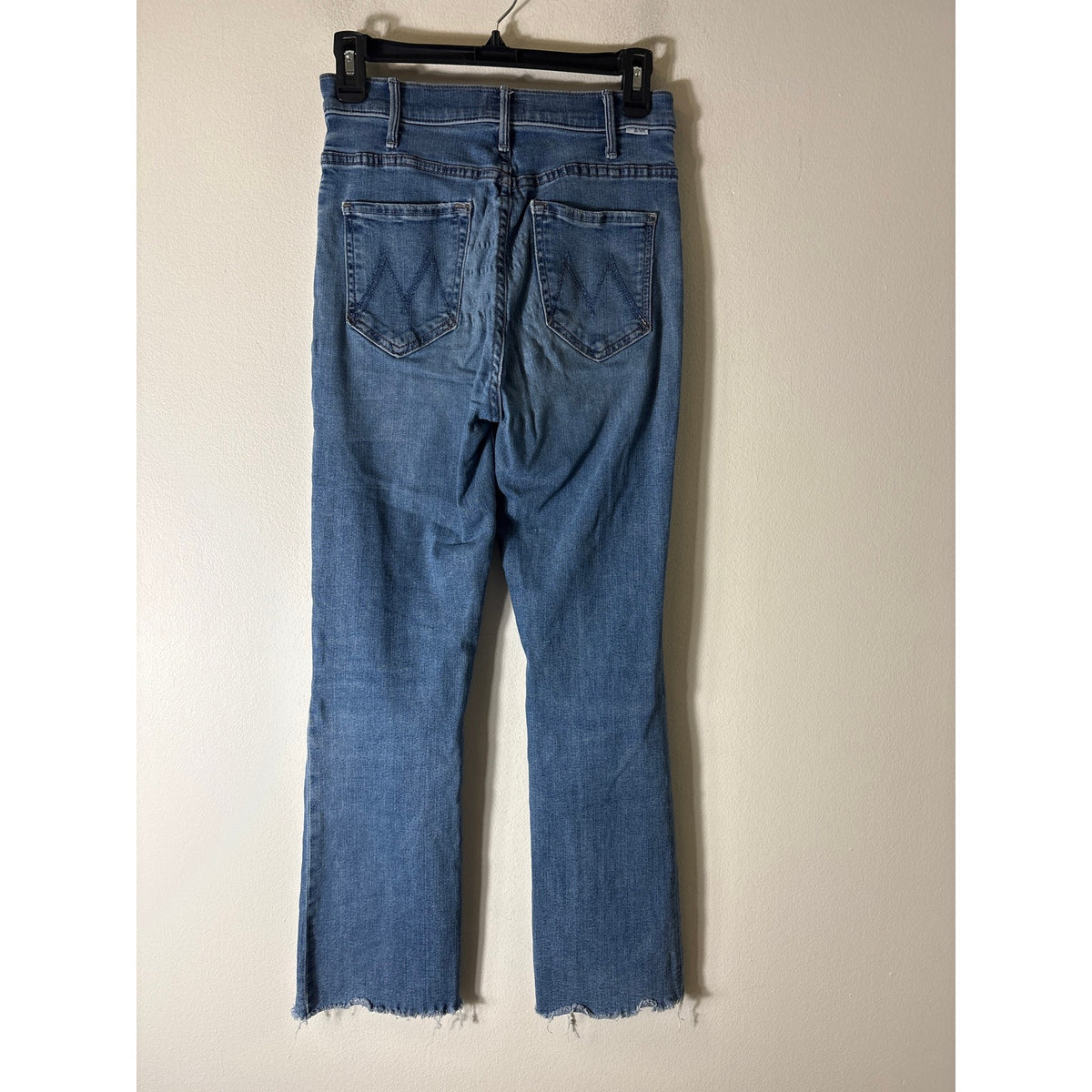 Mother The Hustler Ankle Fray Healing Jar Color Denim Sz 27