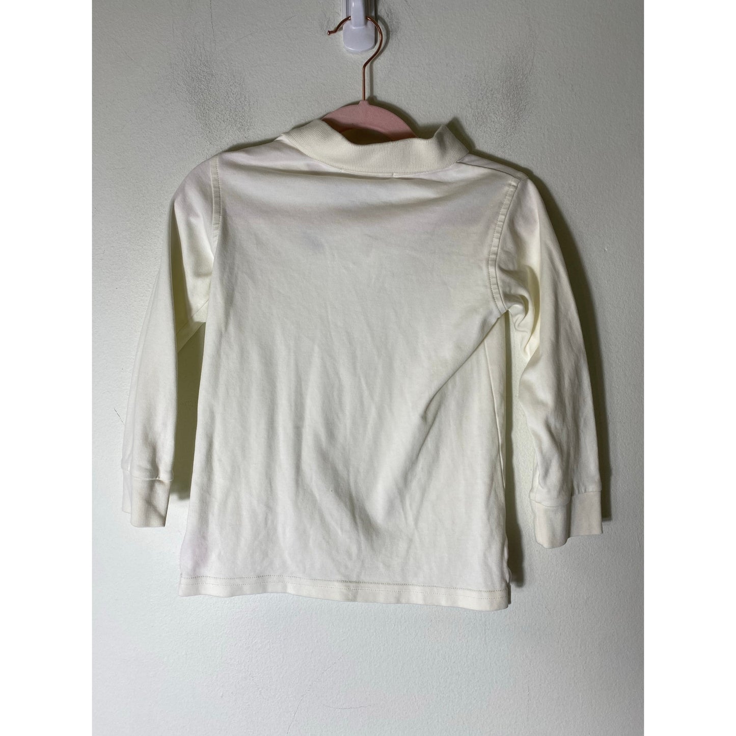 Beaufort Bonnet Company White Long Sleeve Polo Shirt Sz 5
