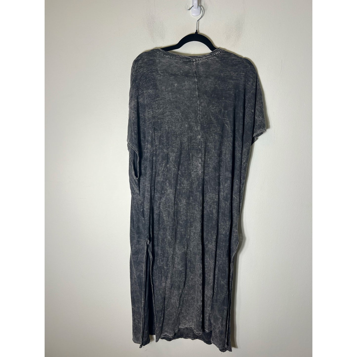 Michelle Charcoal Cap Sleeve Knit Midi Dress Sz 1XL