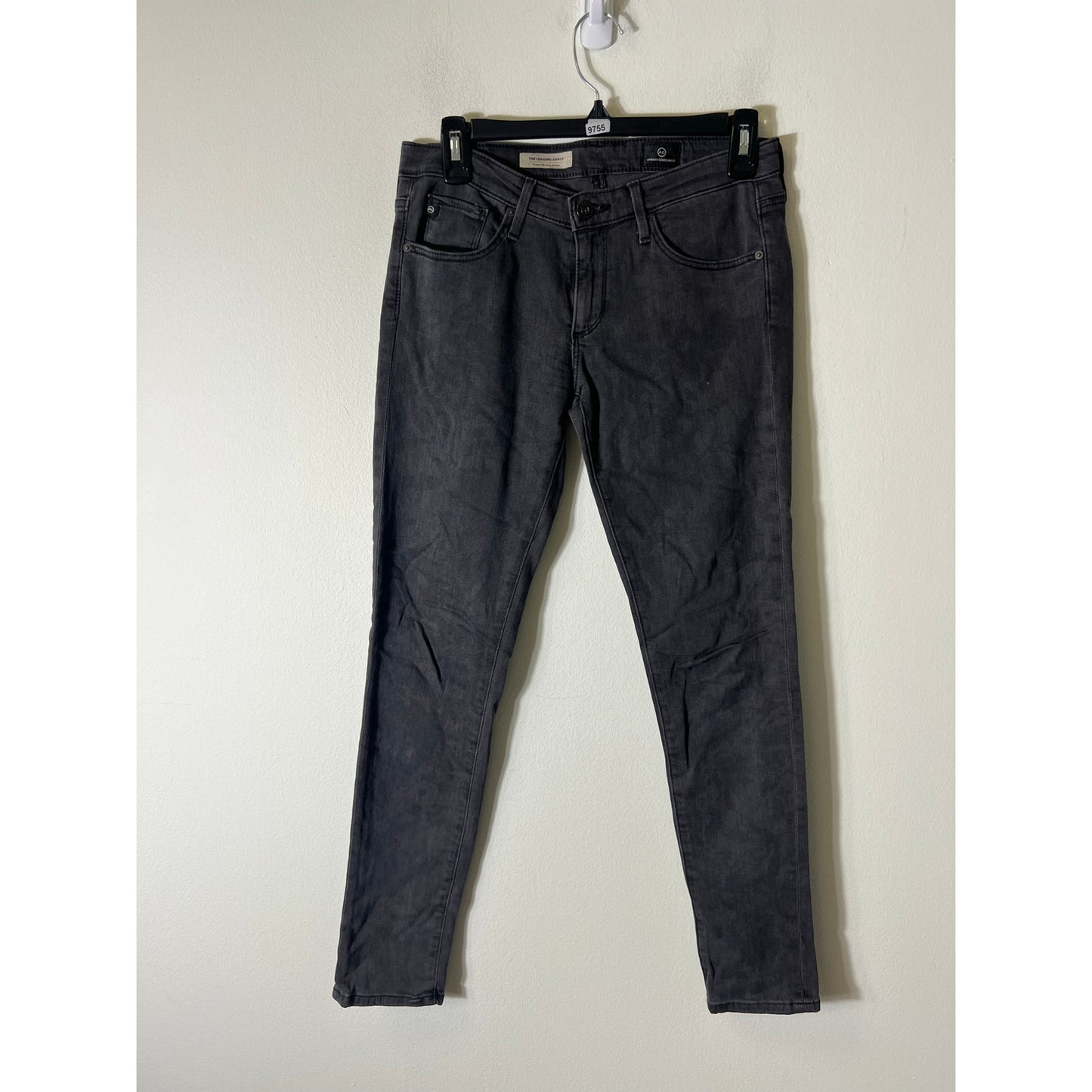 Adriano Goldschmied The Legging Ankle Super Skinny Ankle Black Jeans Sz 26R