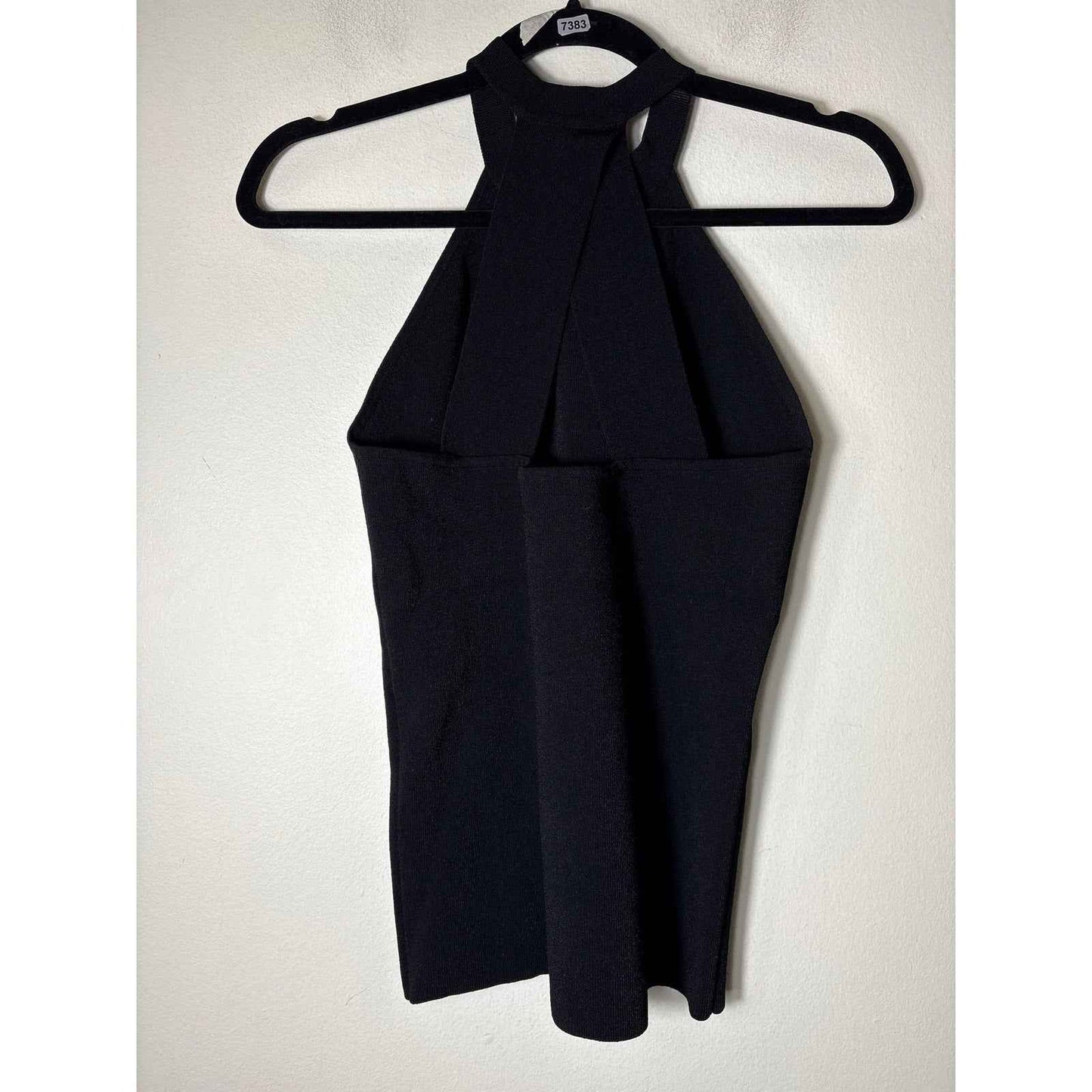 Autumn Cashmere Black Halter Top Sz M