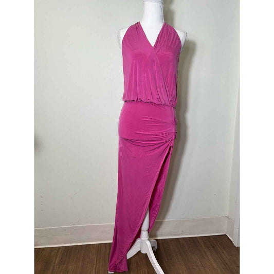 Young Fabulous and Broke Pink Knit Racerback Deep V-Neck Dess Sz XS