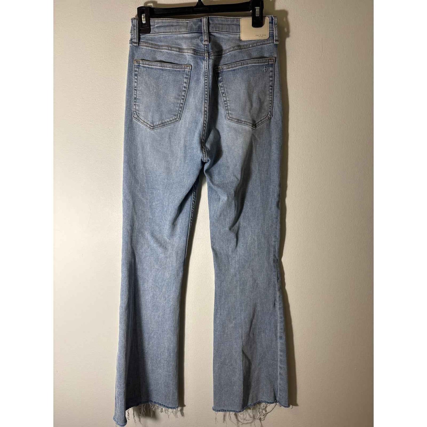 Rag & Bone Light Wash "Casey High Rise Flare" Blue Jean Sz 27