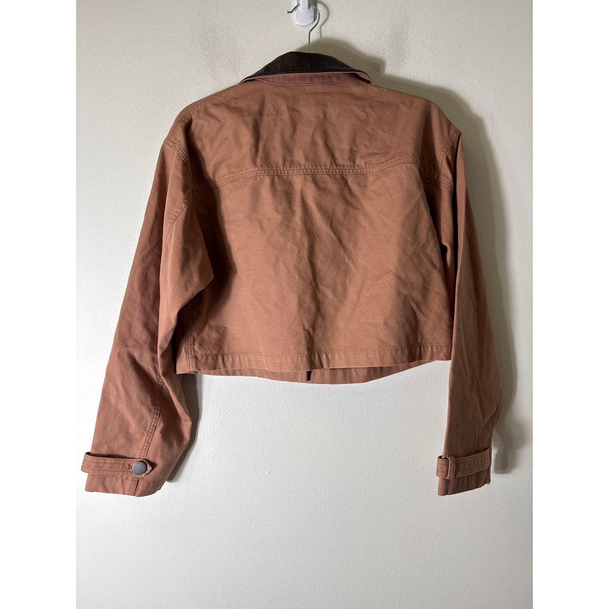 Le Bop Tan Dree Cropped Barn Jacket Sz S