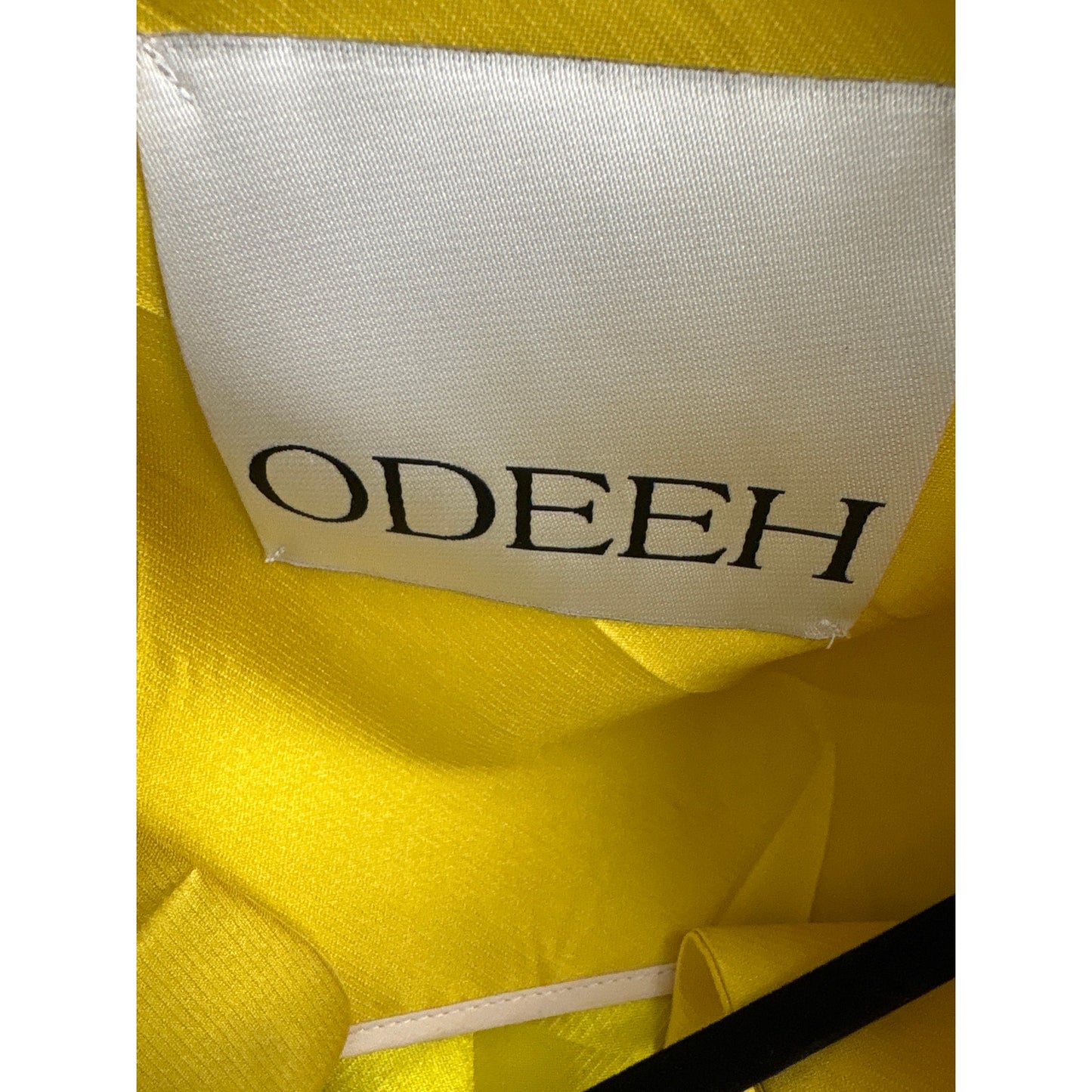 Odeeah Golden Yellow 3/4 Sleeve Top and Skirt Set Sz 34