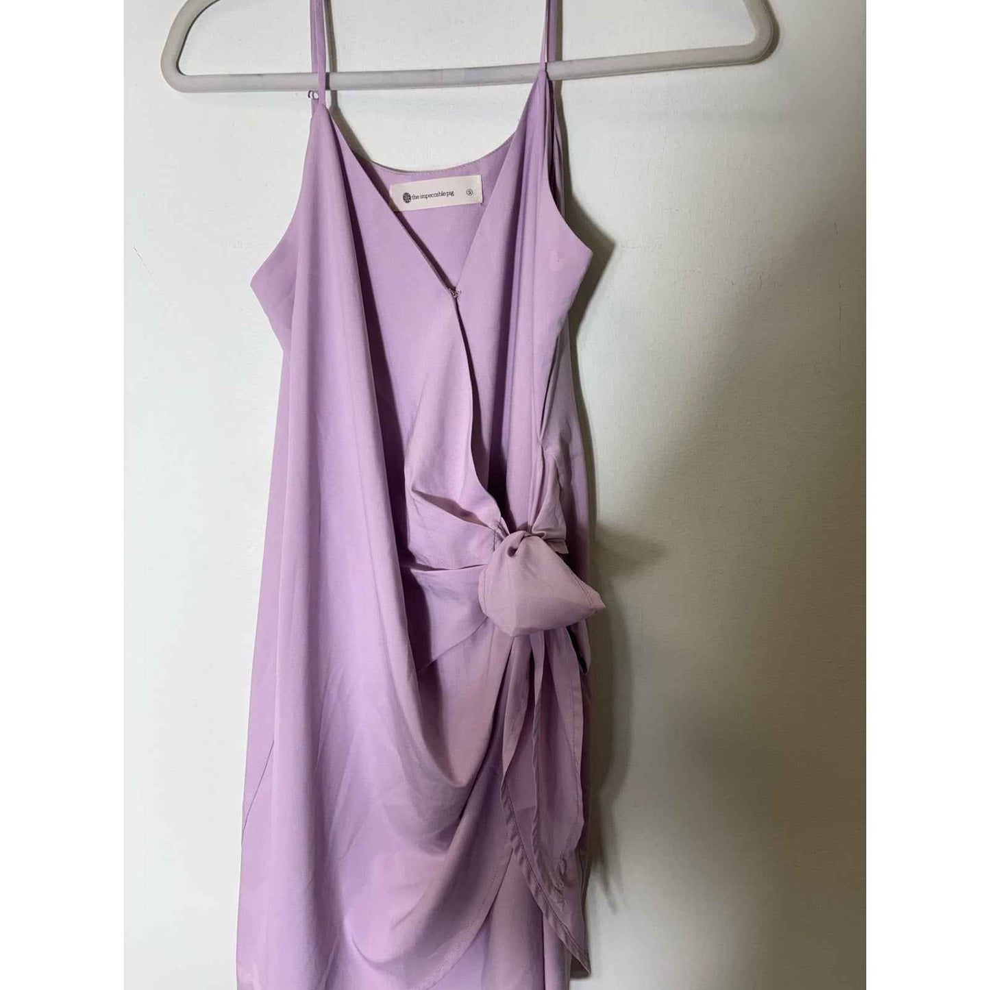 Impeccable Pig Lavendar Mini Wrap Dress Sz S