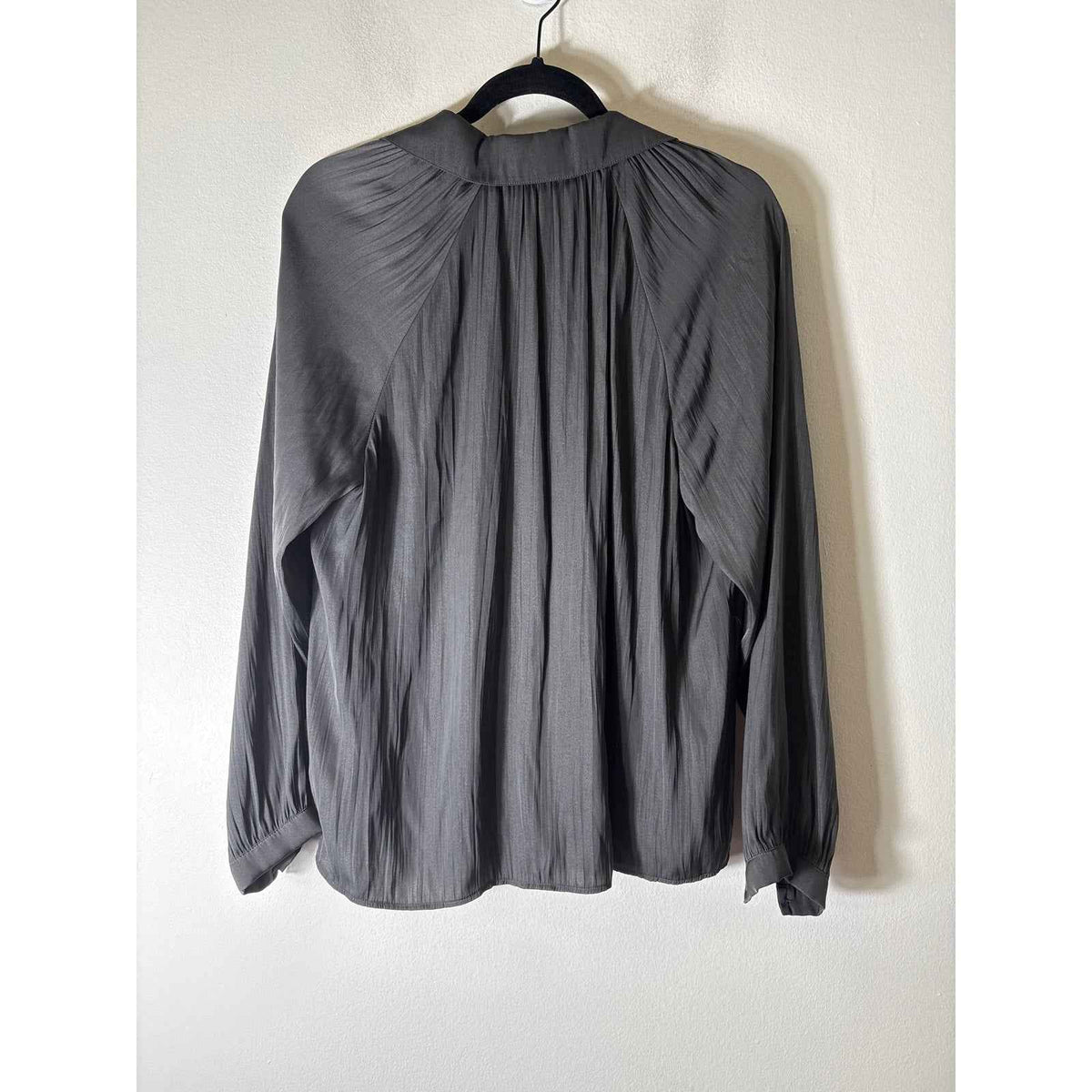 Sanctuary Gray Button Up Long Sleeve Button Up Top Sz S