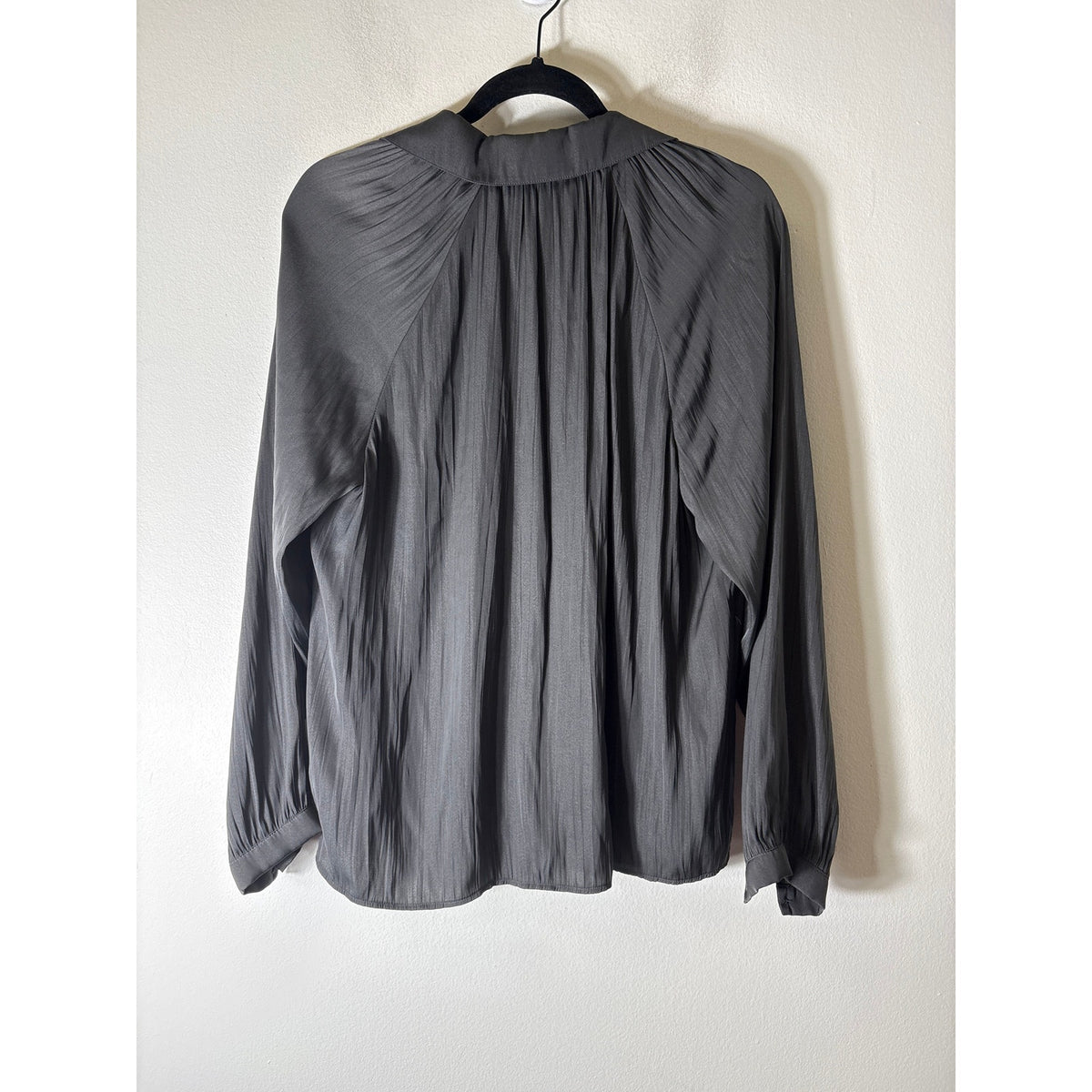 Sanctuary Gray Button Up Long Sleeve Button Up Top Sz S