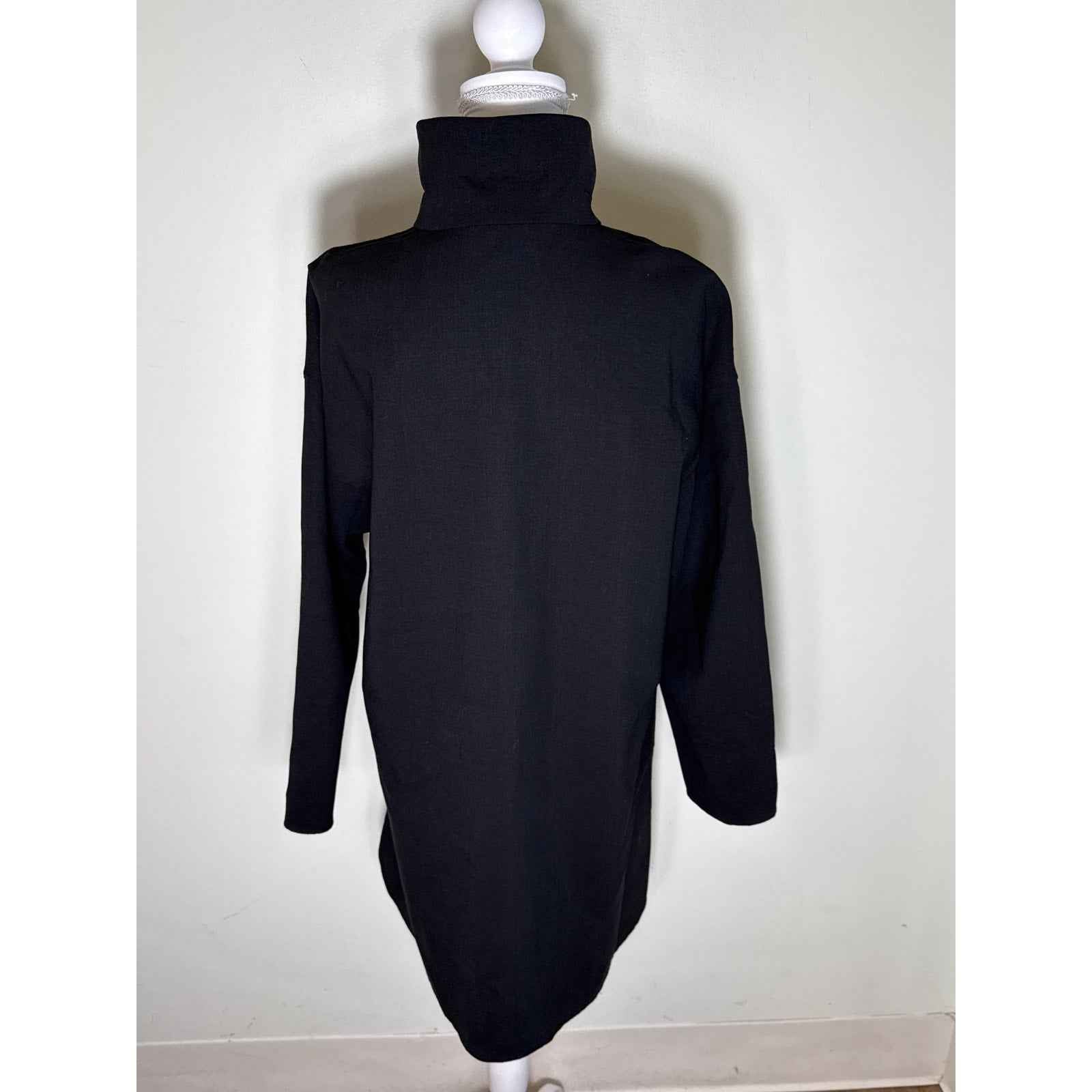 Lafayette 148 Black Shift Dress Sz M