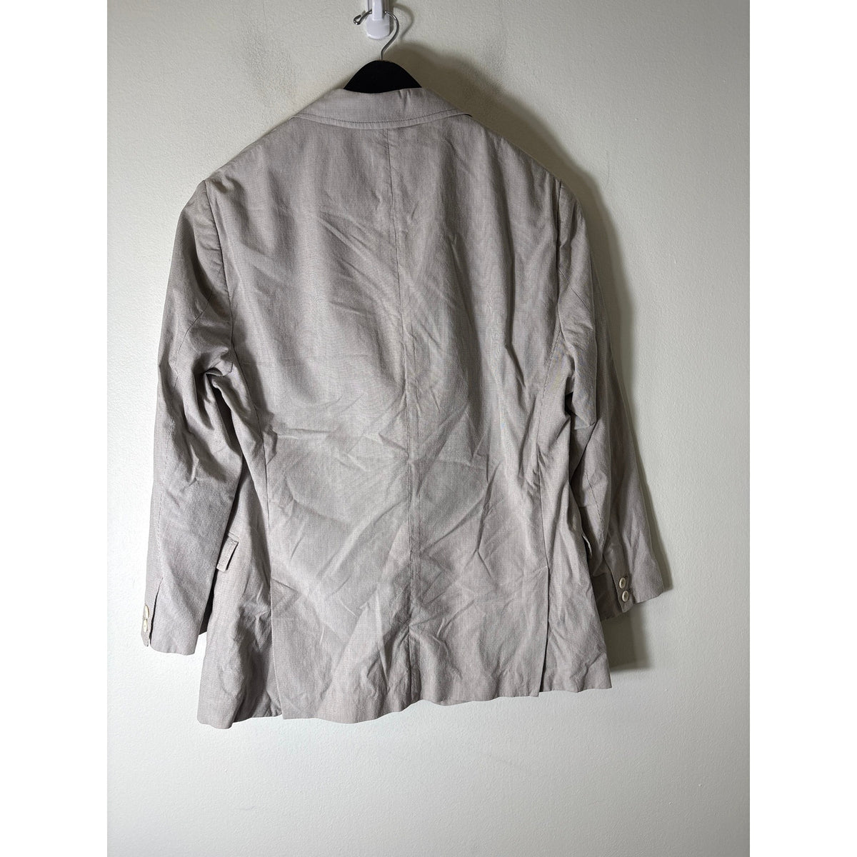 Mens Billy Reid Khaki Seersucker Jacket Sz 44R