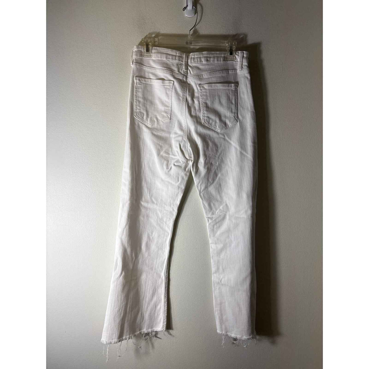 Just Black Denim White Frayed Jeans Sz 30