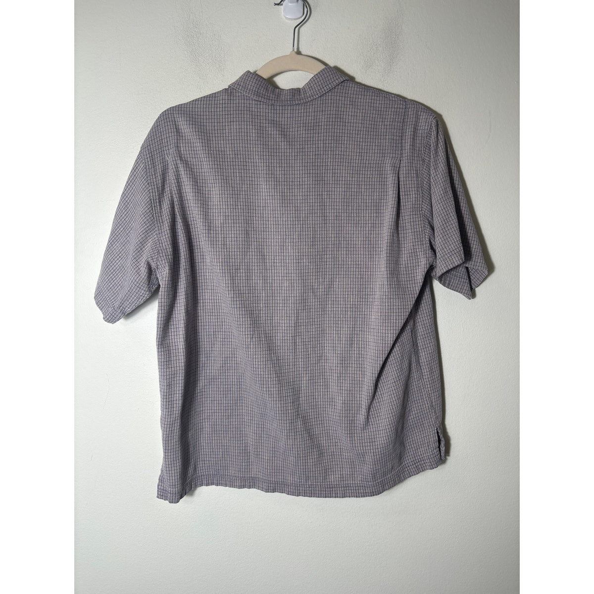 Men's Patagonia Gray Short Sleeve Organic Cotton Shirt Sz S