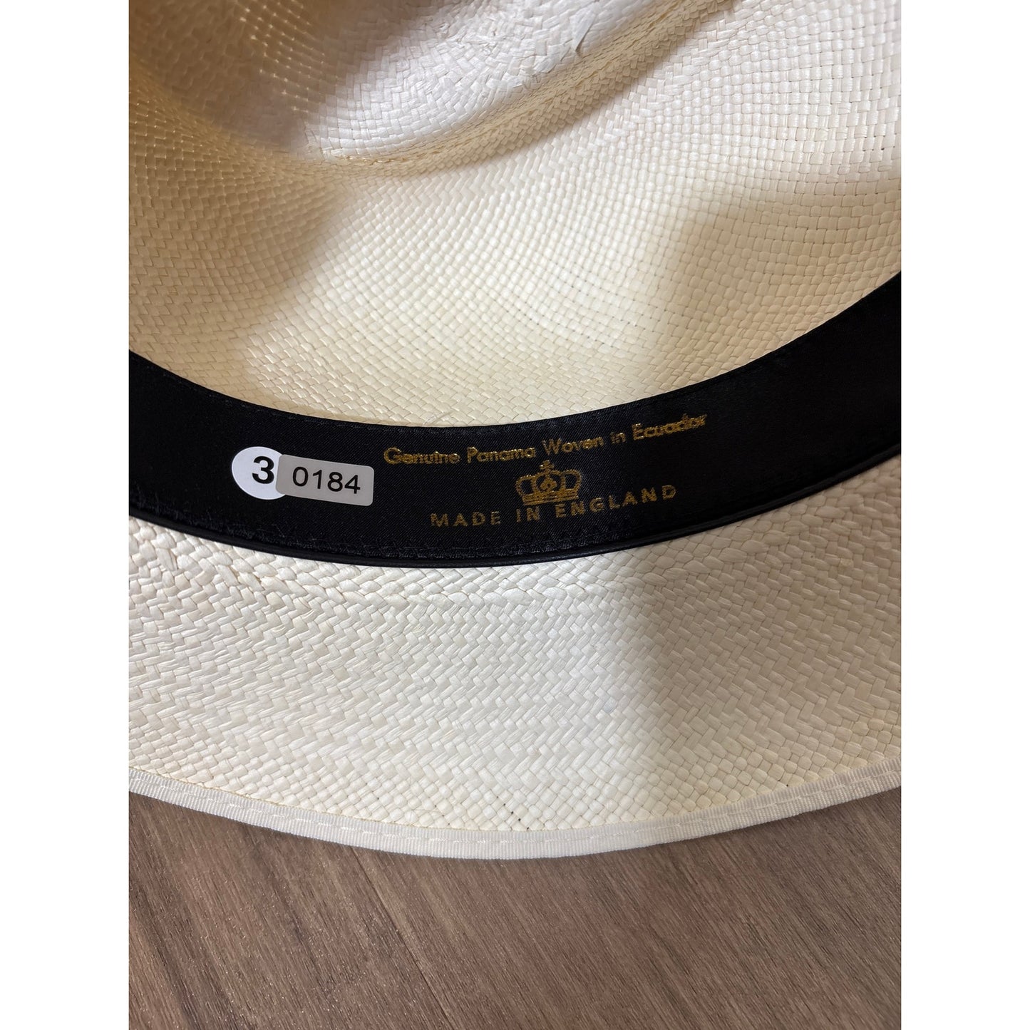 Ladies Wimbledon Genuine Panama Hat Sz S