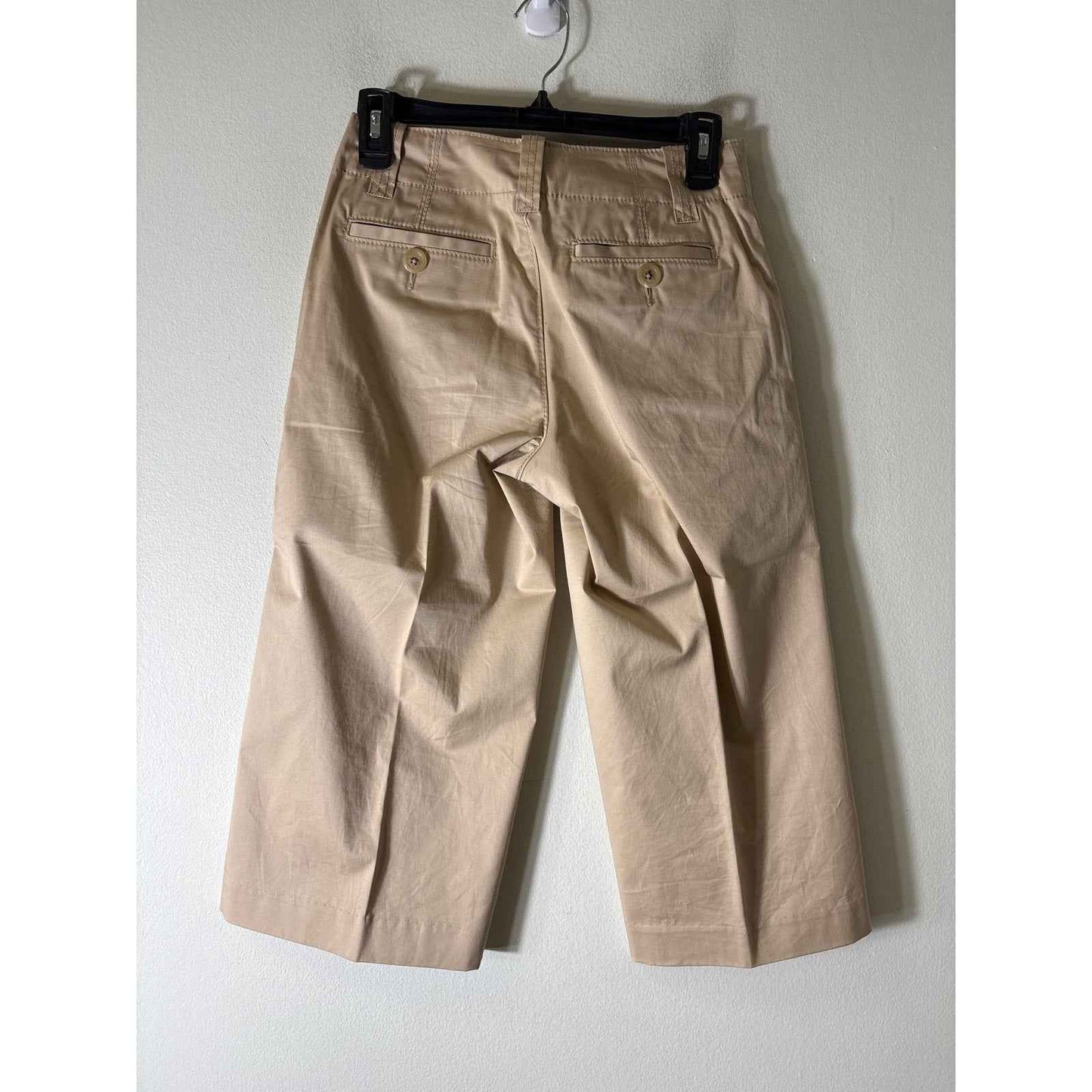 Banana Republic Light Khaki Knee Shorts Sz 0