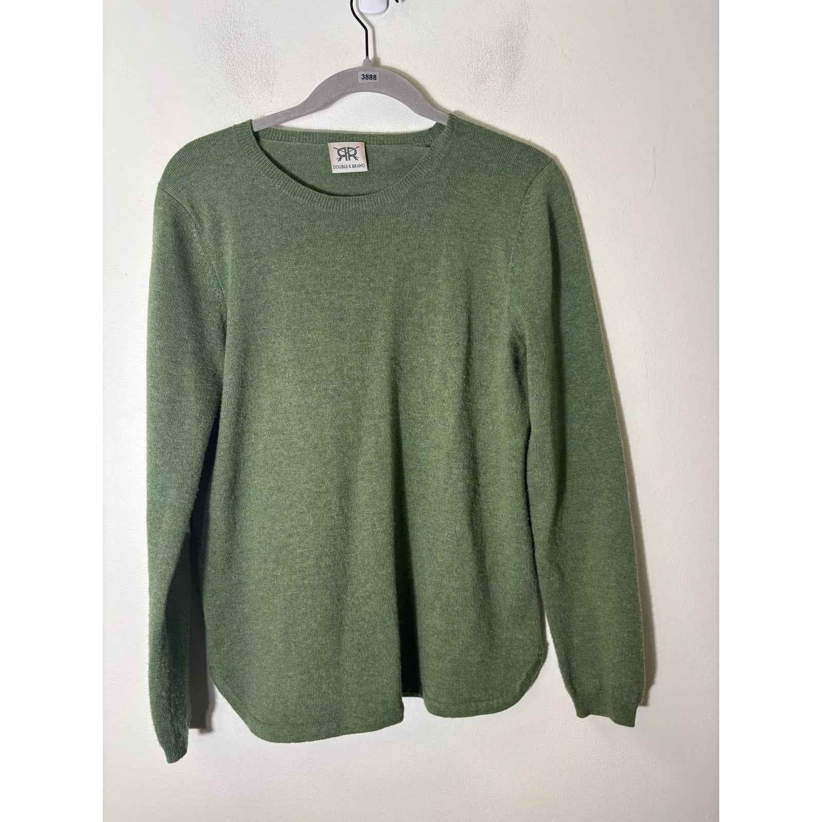 Double R Brand Green Long Sleeve Heart Sweater