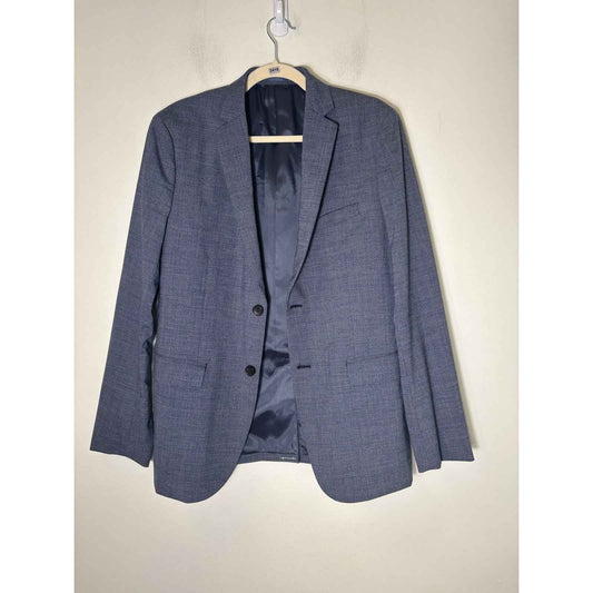 Men's Theory Bluish Gray Long Sleeve Dress Coat Sz 40