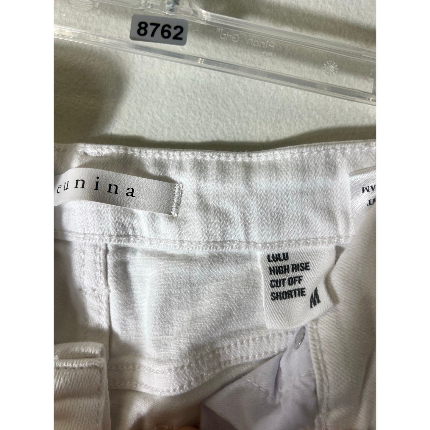 Eunica White Denim Shorts Sz M