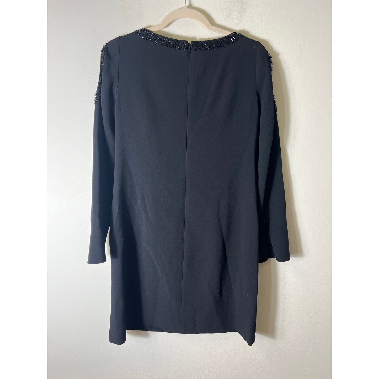 Worth Black Long Sleeve Mini Dress Sz 2