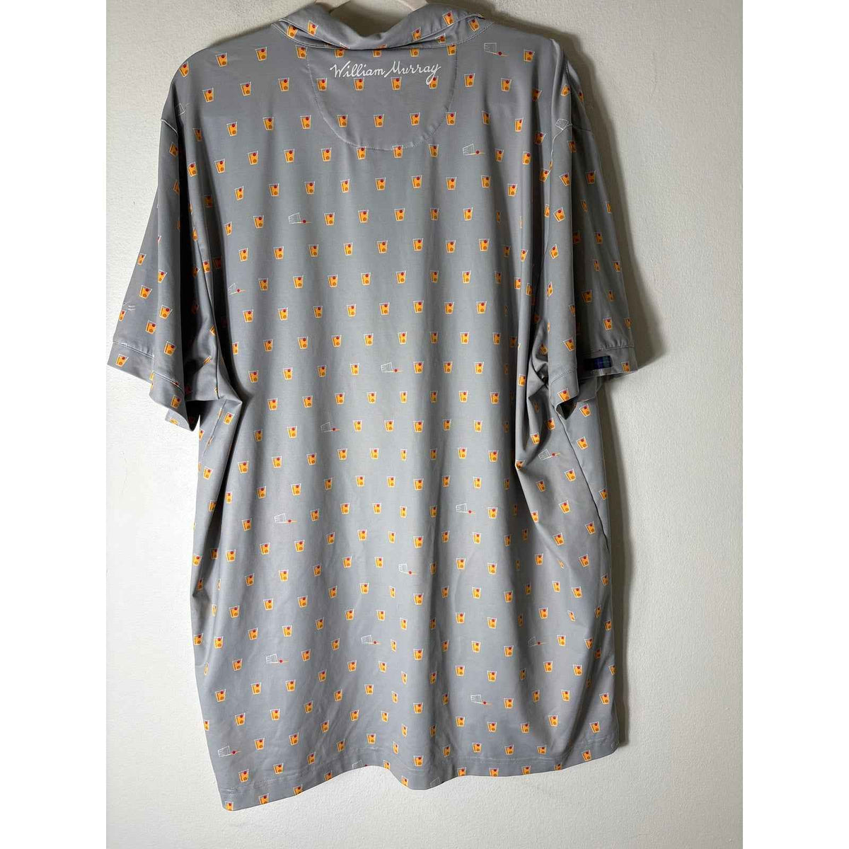 Mens William Murray Grey Collared shirt Sz XL