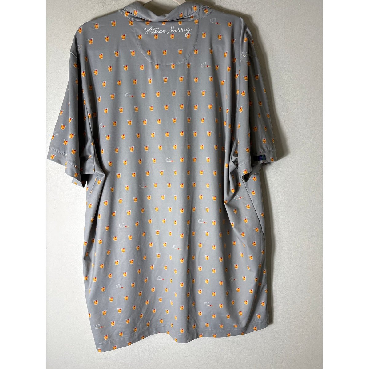 Mens William Murray Grey Collared shirt Sz XL
