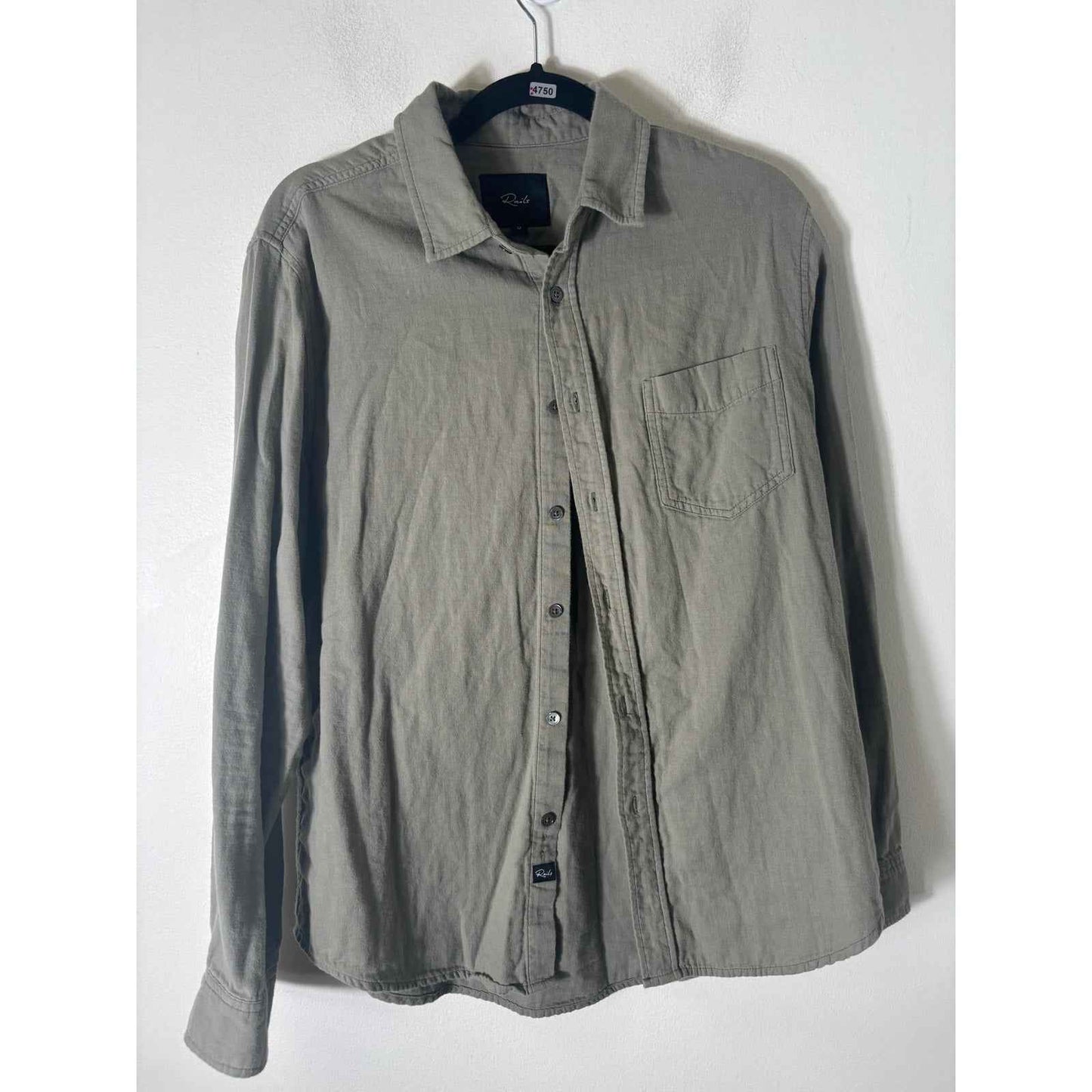 Rails Olive Green Soft Cotton Button Up Shirt Sz SM