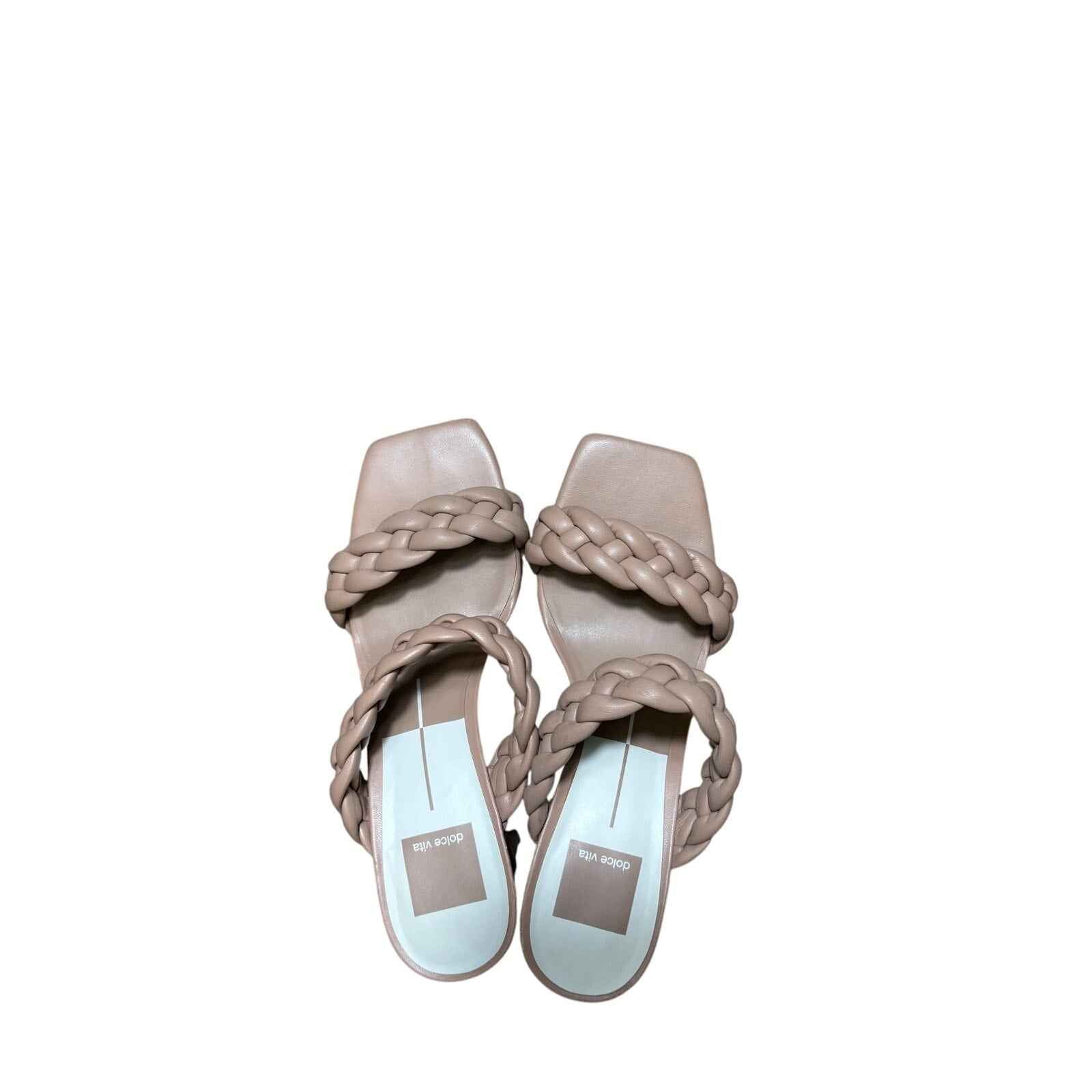 dolce Vita Nude Braided Strappy Sandals Sz 7