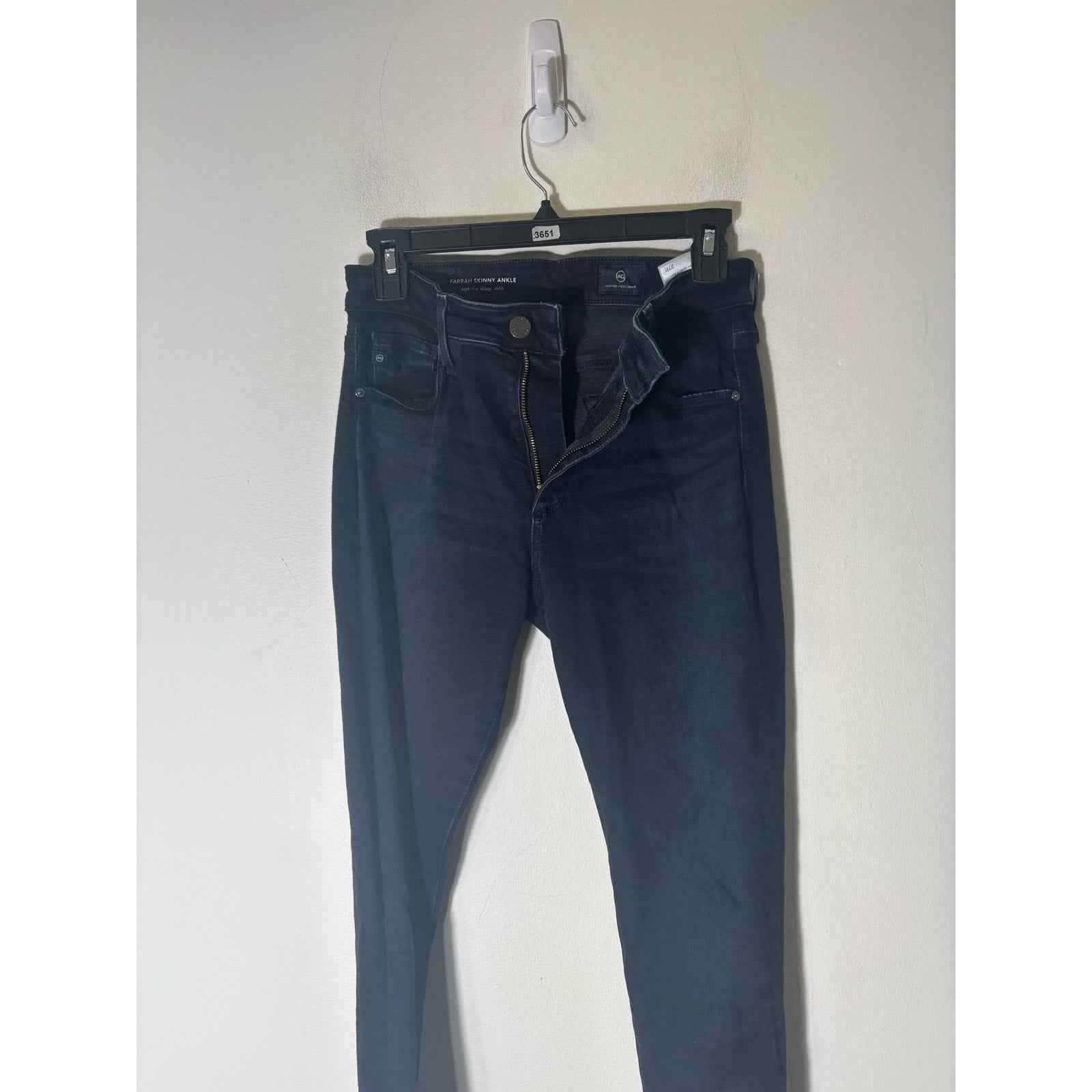 AG Farrah Skinny Ankle High Rise Dark Wash Denim Sz 27