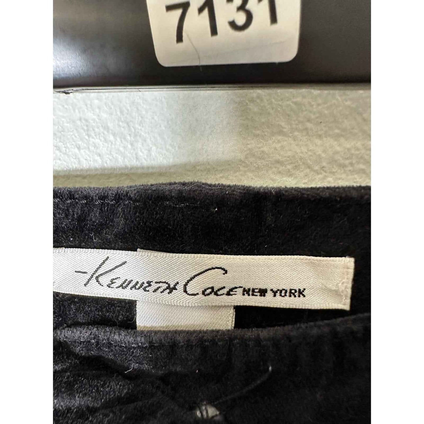 Kenneth Cole New York Black Velvet Bootcut Pants Sz 2