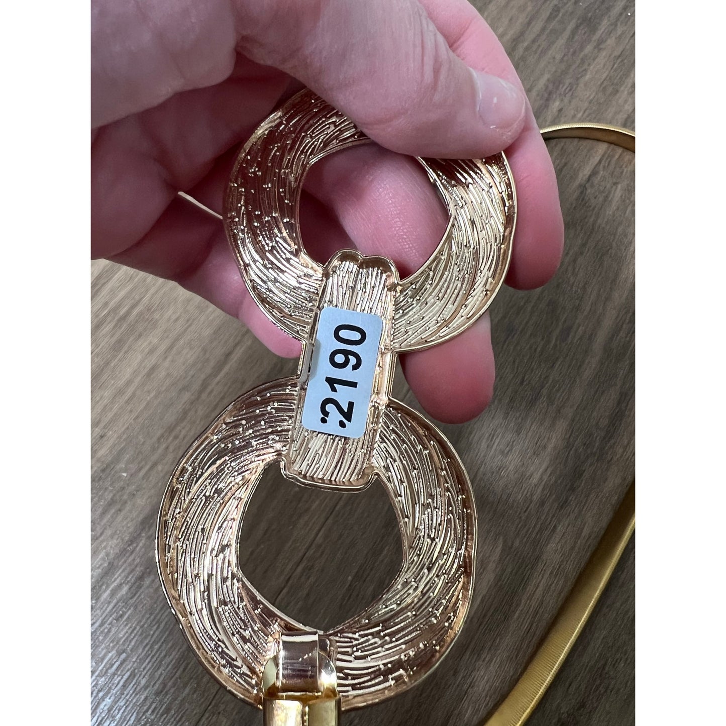 Stretchy Gold Metal Belt, One Size Fits All