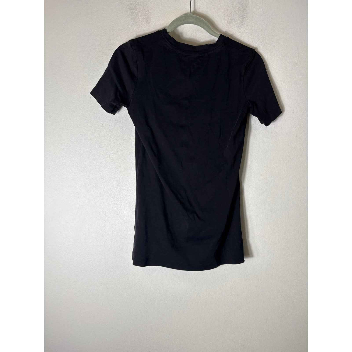 Theory Black Short Sleeve Crew Neck Cotton Tee Shirt Sz P (S)
