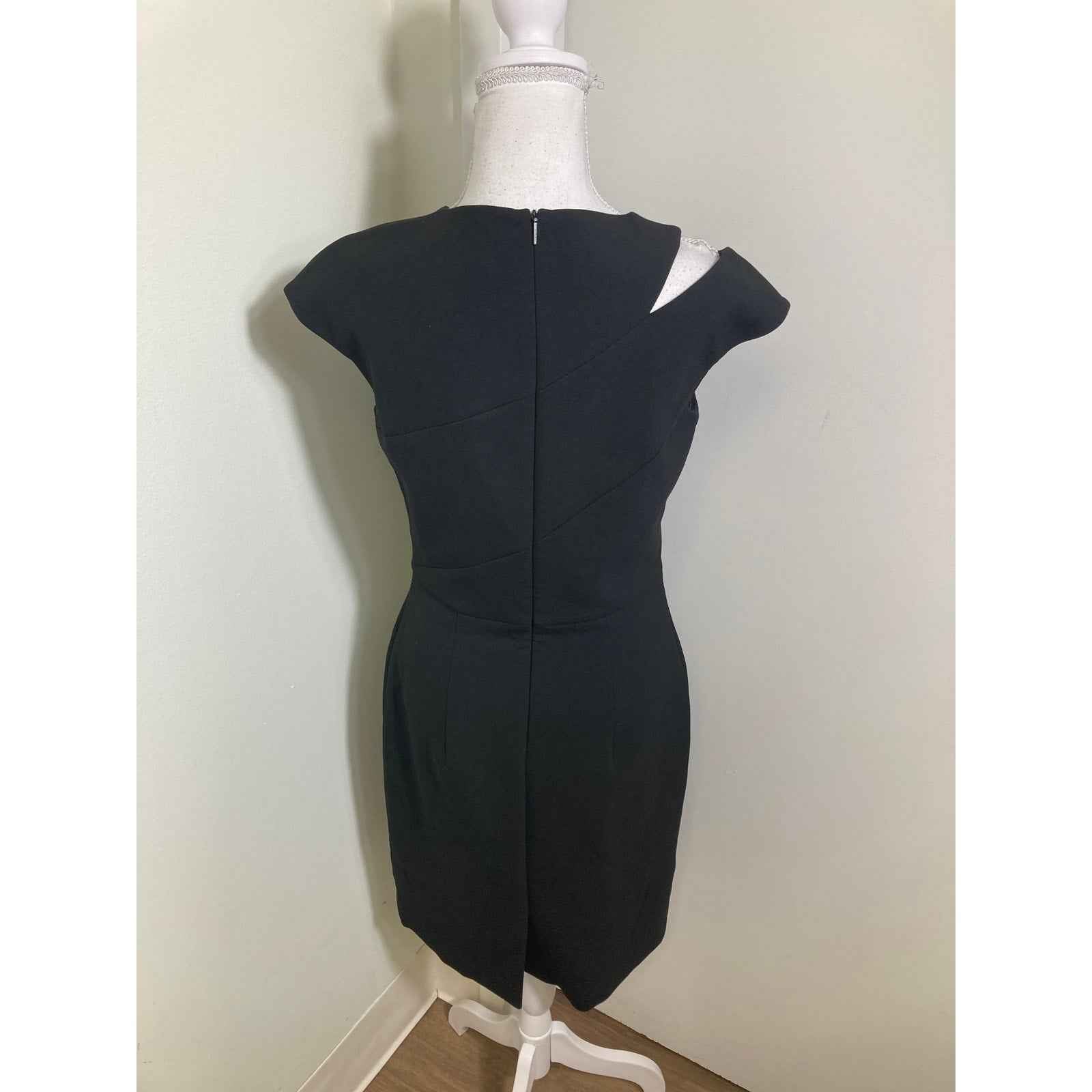 Boss Black Midi Sheath Special Occasion Dress Sz 6