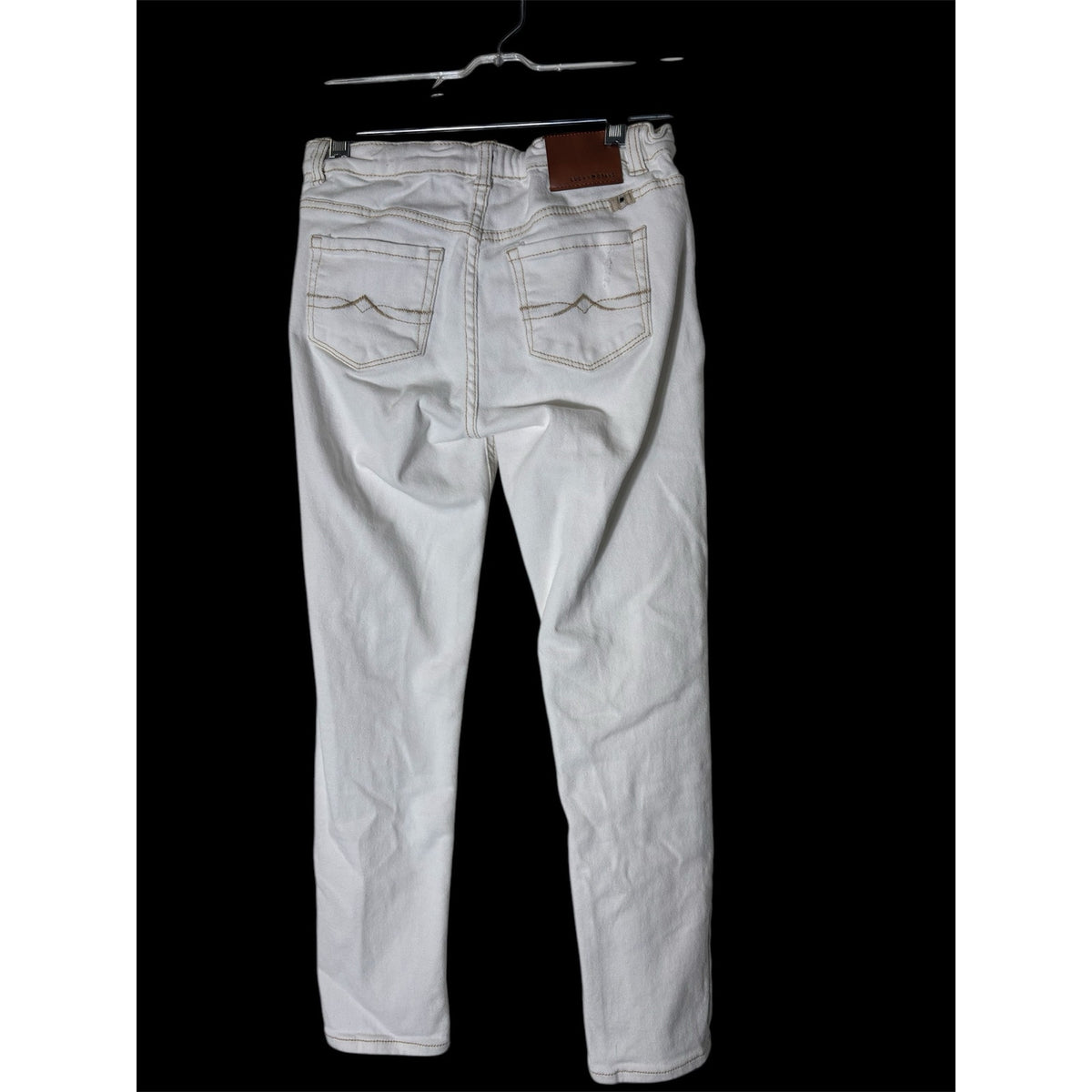 Lucky Brand Dylan Boyfriend White Denim Girls Sz 12