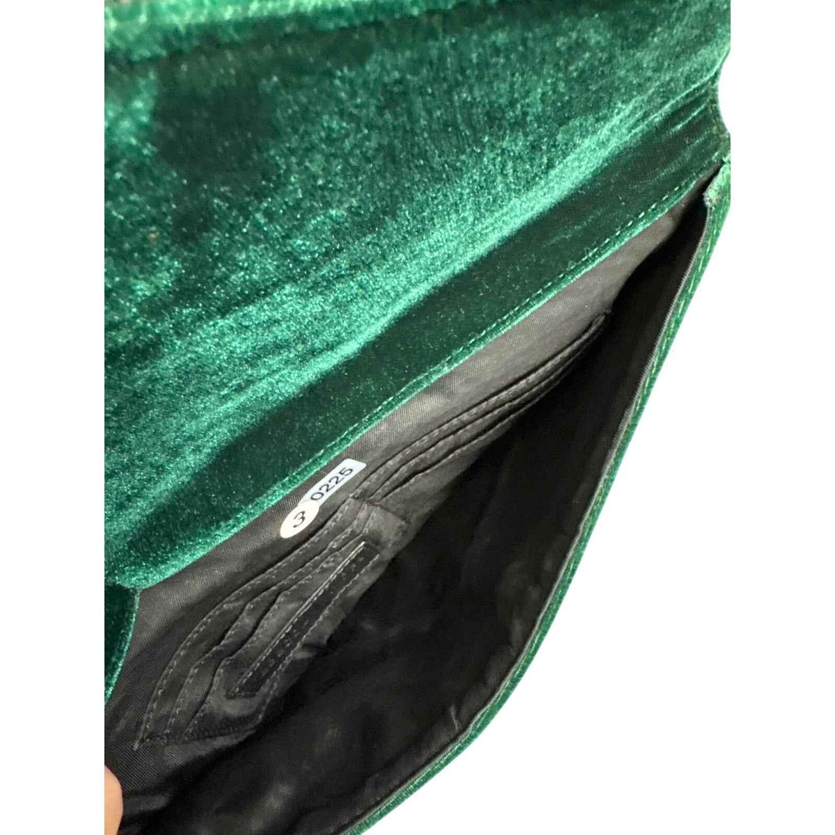 Rebecca Minkoff Dark Green Velvet Envelop Clutch Sz 11"x8"