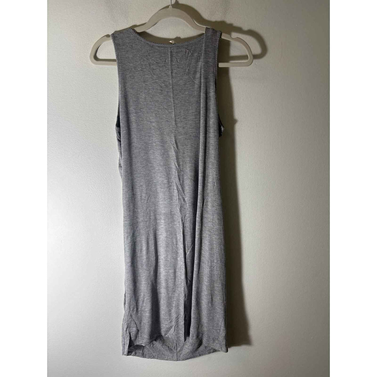 Pink Blush Maternity Gray Ribbed Maxi Dress Sz One Size