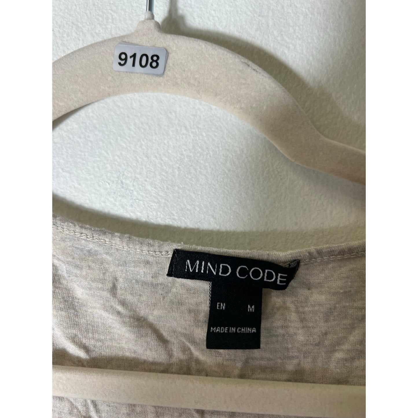 Mind Code Off White Tee Sz M
