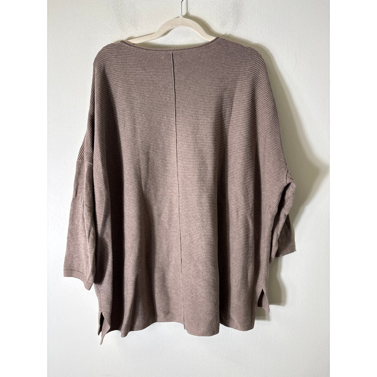 Habitat Brown Horizontal Ribbed Oversized Sweater Sz M/L
