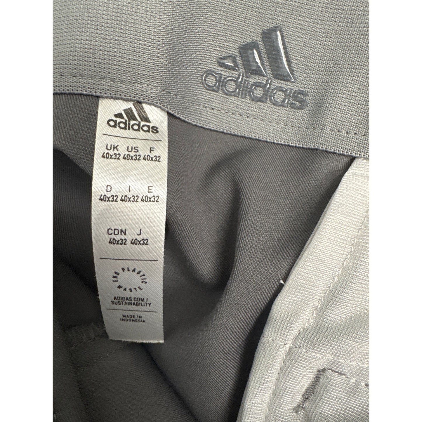 Mens Adidas Dark Gray Golf Pants Sz 40/32