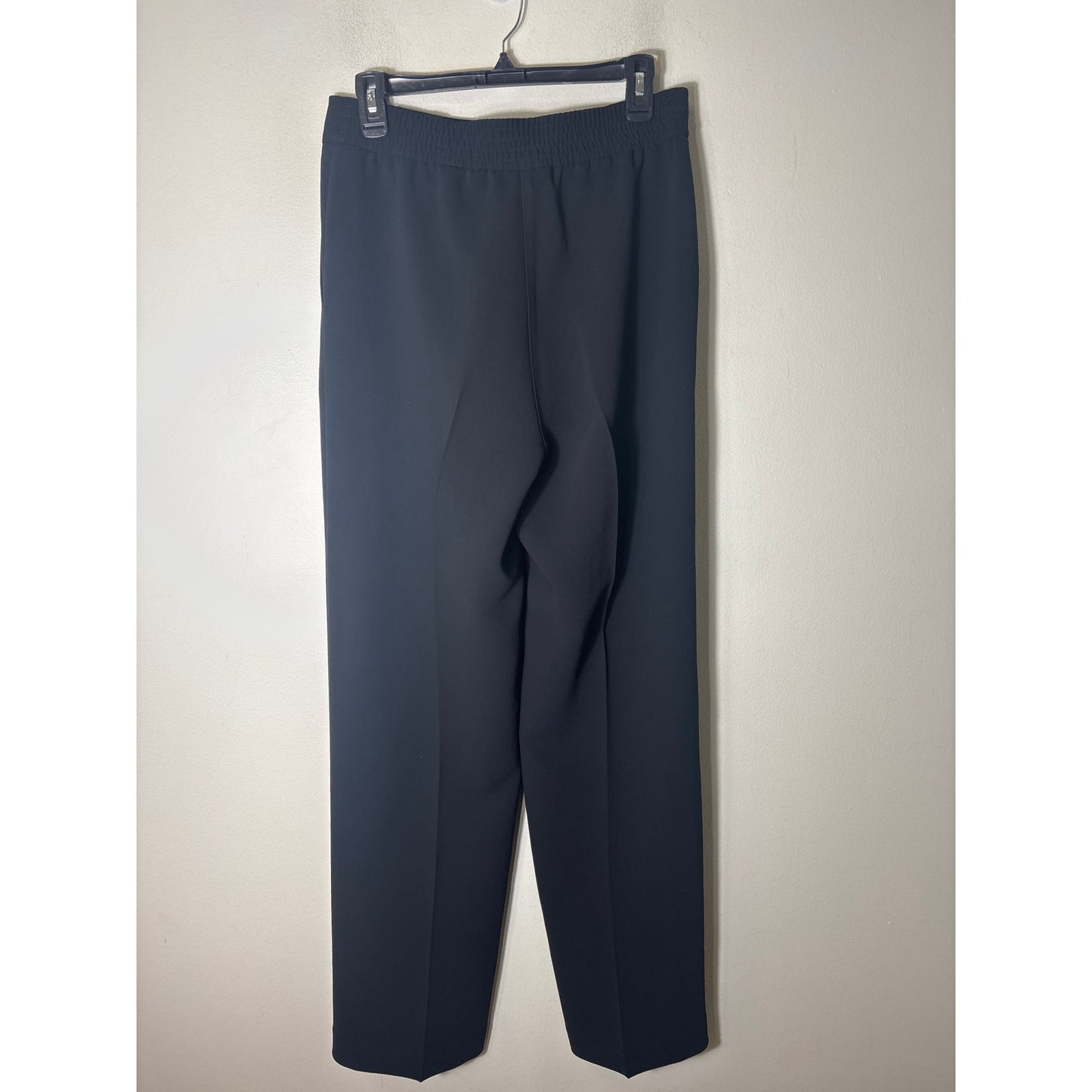 Wilfred Black Flat Front Loose Leg Slacks Sz 8