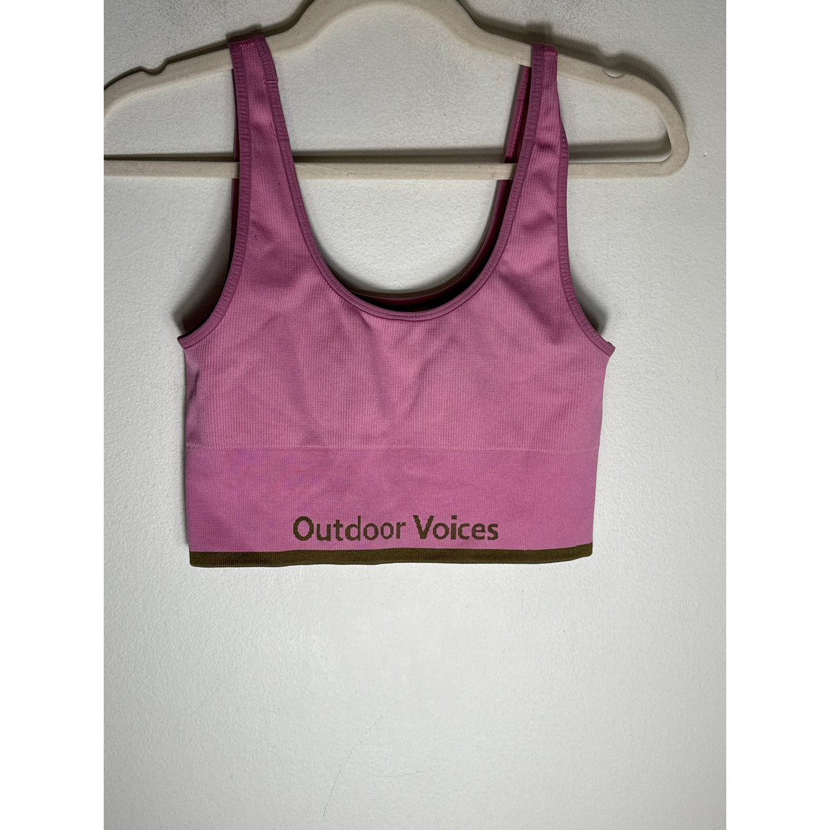 Outdoor Voices Pink Yoga Bra Sz M