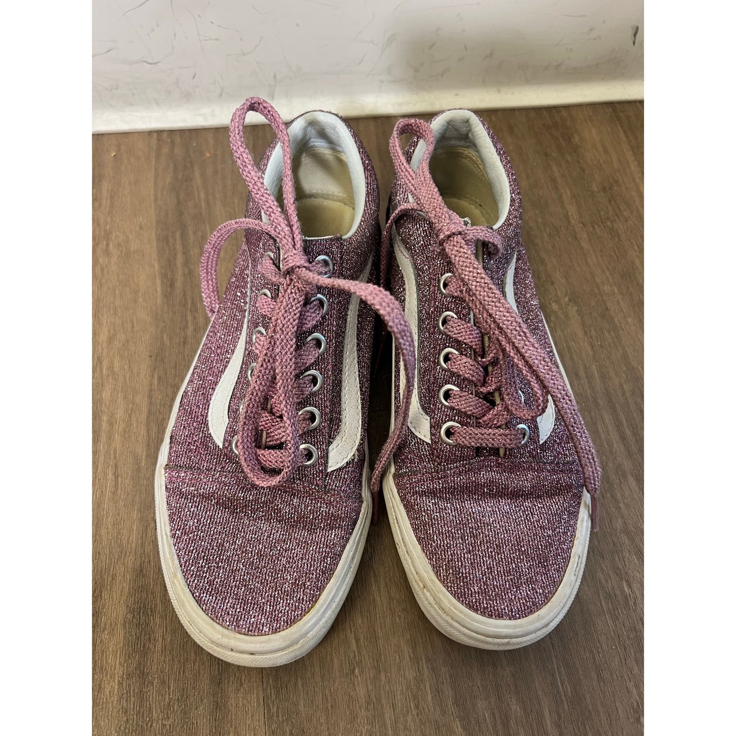 Van's Purple Sparkle Tennis Shoes Sz 6