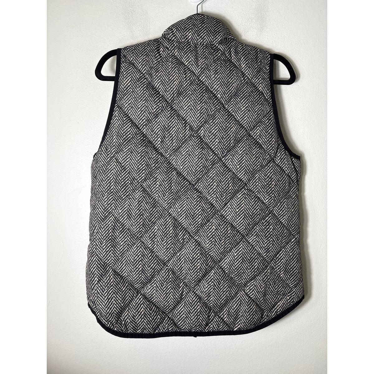 J.Crew Houndstooth Puffer Vest Sz S