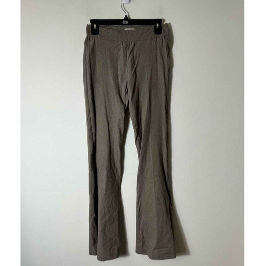 Avenue Montaigne Brown Gray Pull on Flare Leg Ankle Pants Sz 0