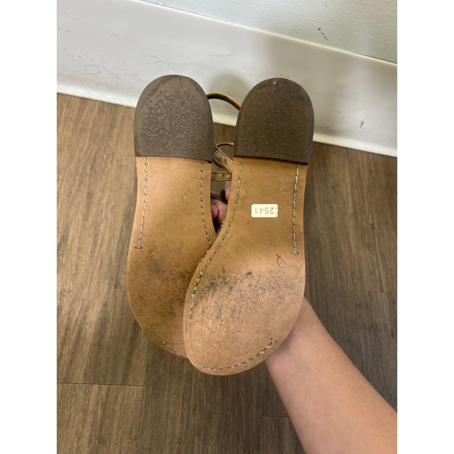Sam Edelman Tan Thong Flat Sandal Sz 6