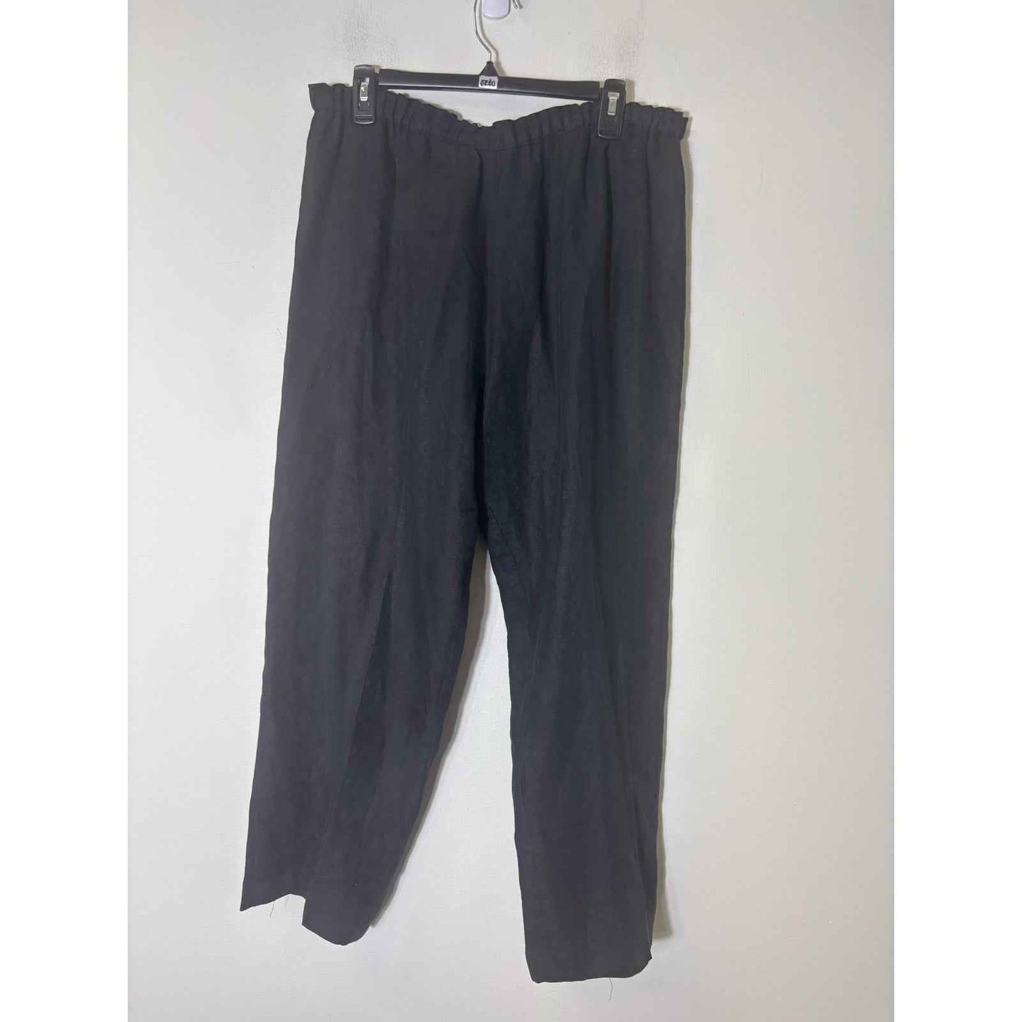Shirin Guild Black Linen Long Sleeve Tunic and Pants Set size Large